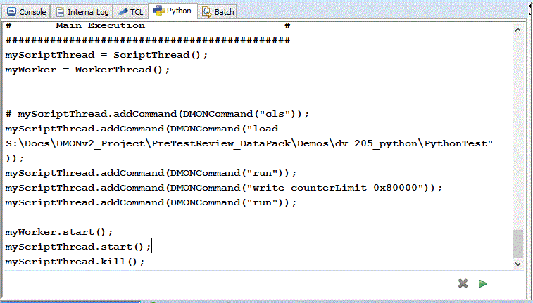Tcl/Python Scripts - dmon2