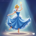 Princess Cinderella dancing barefoot.png