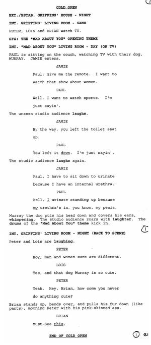 Peter, Peter, Caviar Eater deleted cold open.png