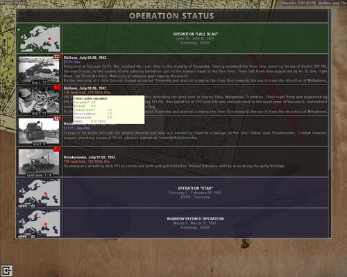 Operation selection
