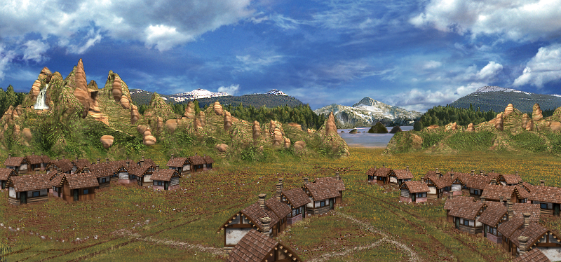 Town background