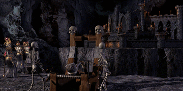 Skeletons and Power Liches attack a Dungeon (Target  prologue)