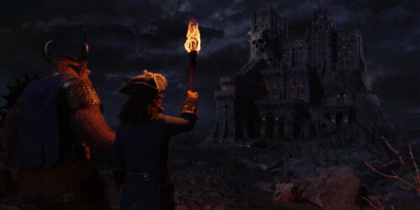 Gunnar and Dargem arrive at Doom Castle (Knee-Deep In The Undead  prologue)