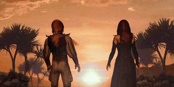 Jeremy and Casmetra on Evenmorn Island (Evenmorn  prologue)