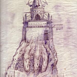 Inferno prison (sketch by George Almond)
