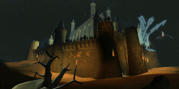 A Ghost Dragon and Wights guard a Necropolis (Fall of Sandro  prologue)