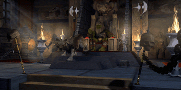 Boragus in his throne room (For the Throne  prologue)