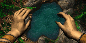 Gem using a Seeing Pool to scry for Lord Fayette (Final Peace  prologue)