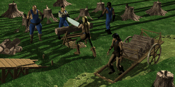 Harvesting wood (To Build a Tunnel  prologue)