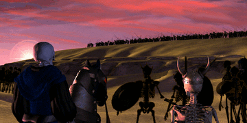 Sandro and Skeleton Warriors prepare for battle (Invasion  prologue)