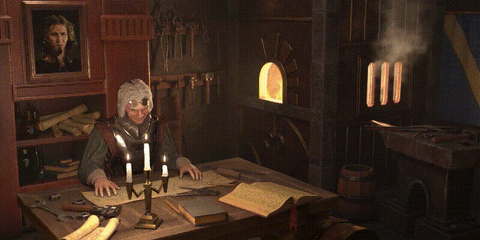 Todd studying Don_ko's Dreadnought schematic (Todd's Deus Ex Machina  prologue)