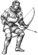 Wood Elf (RoE manual p23): (Sketch by April Lee)