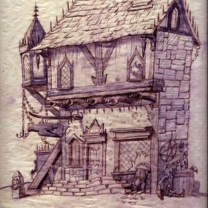 Inferno tavern (sketch by George Almond)