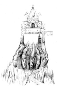 Inferno prison (in progress) (sketch by George Almond)