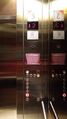 Car station of a Schindler 5400 AP elevator with D-Line D2 buttons.