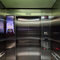Typical interior of a late Schindler 5400 AP elevator in Jakarta.
