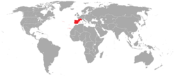Locator map for Iberia