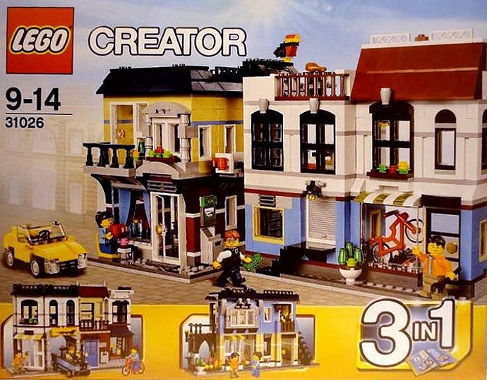Lego 31026 Bike Shop and Cafe Discontinued Set Brand New Sealed Box 
