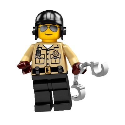 2 LEGO Brand New Mini Figures Policeman Police Shariff  Cops Robber On The Run 