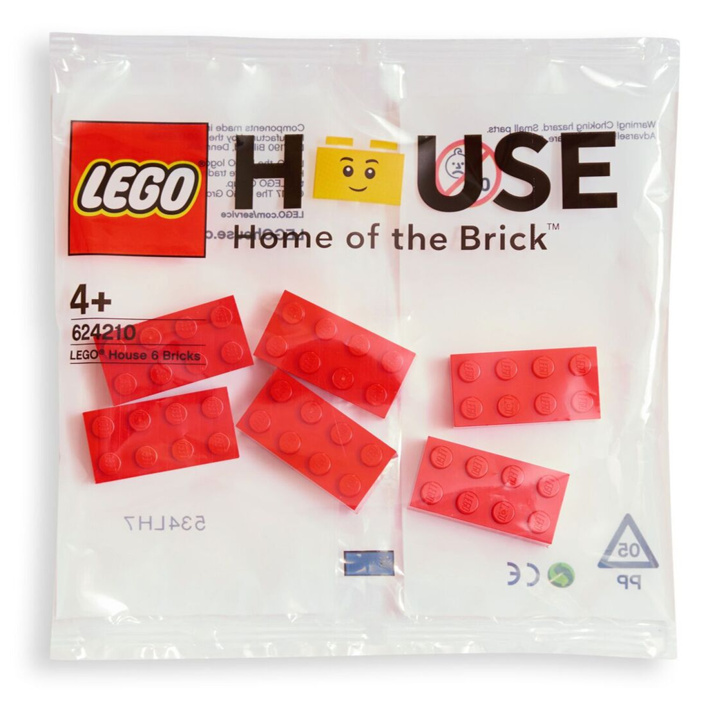 six lego bricks combinations
