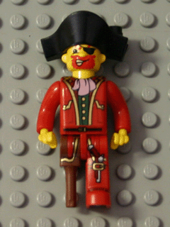 Lego pi002 Pirates I Figur Captain Red Beard  aus Set 1411 #34 