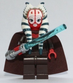 Genuine LEGO STAR CLONE WARS Jedi Master Shaak Ti Minifig Lightsaber NEW 7931