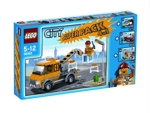 Thicken Ugle ihærdige 66362 City Super Pack 4 in 1 - Brickipedia, the LEGO Wiki