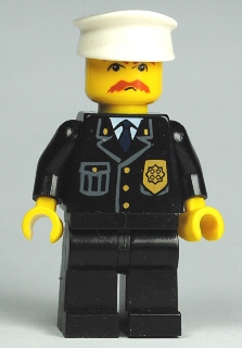 LEGO Police Helmet Constable Black With Silver Badge Print  2 x NEW HG44 