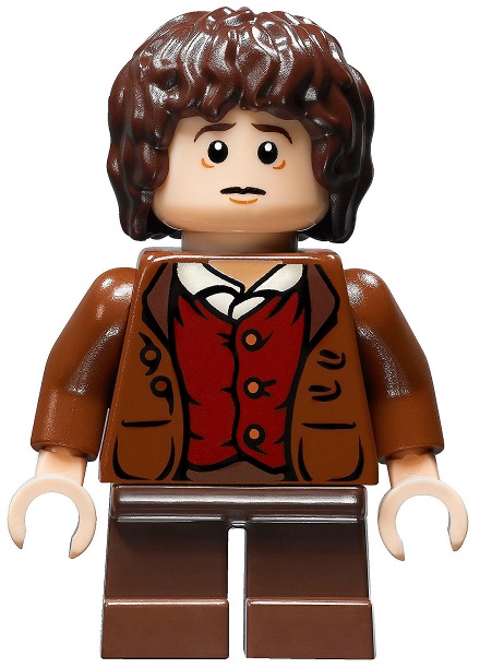NEW LEGO FRODO & BILBO BAGGINS MINIFIG KEYCHAIN LOT LOTR Hobbit minifigure 