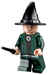Lego Professor Minerva McGonagall 4842 Dark Green Robe Harry Potter Minifigure 