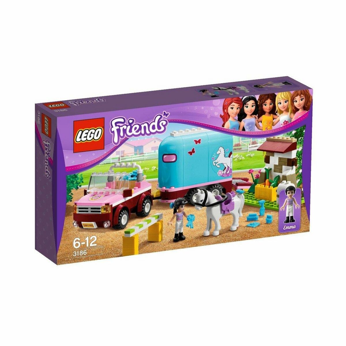 Personnage LEGO FRIENDS Minifig Emma Emma's Horse Trailer Set 3186 