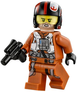 Poe Dameron Pilot brown jacket Lego Star Wars Minifigures