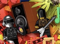 Daft Punk on Piece by Piece's main theatrical poster