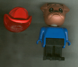 Fabuland Figure Bulldog 1 with Fire Helmet.gif