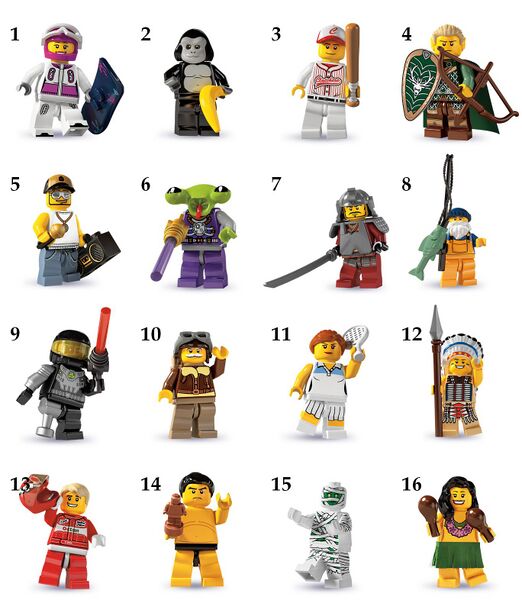 File:Lego Series 3 Minifigures.JPG