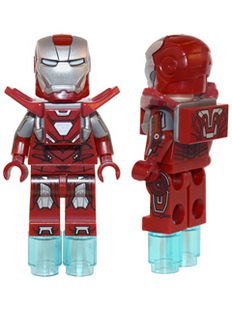 lego marvel avengers iron man silver centurion