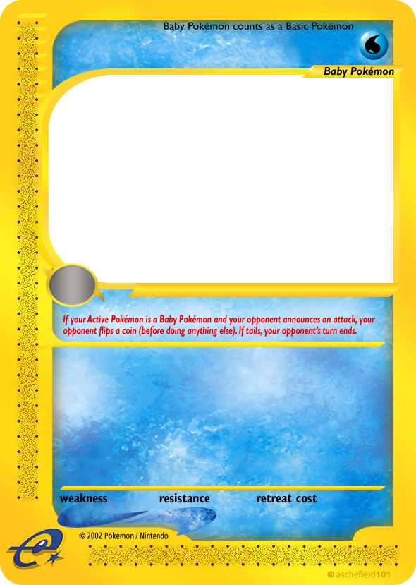 E Templates Water - Pokemon TCG:R