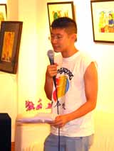 Poet Ng Yi Sheng performing at Contra/Diction