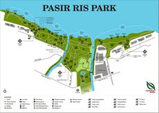 A map of Pasir Ris Park, off Elias Road.