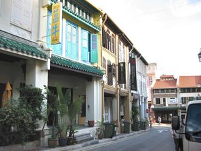 Row of shophouses along Club Street where Club 95 is located.