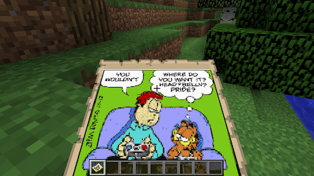 3160: Garfield on a Minecraft Mapâ€‹ Item - SRoMG Explained