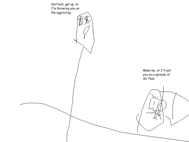 4395: Garfield, but it's horribly drawn, and it has Nickelodeon ...