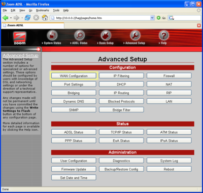 Zoom X4 ADSL Router (5651) - TechInfoDepot