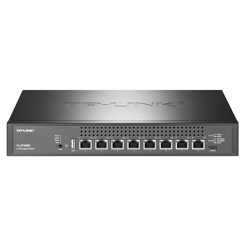 TP-LINK 全10GbE L3 8ポート スイッチ　TL-ST5008 800px-TL-ST5008_01.jpg