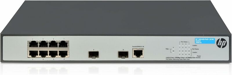 Hewlett Packard Enterprise 1920-8G PoE+ (JG921A) - TechInfoDepot